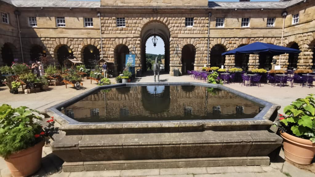 Turtle Productions Chatsworth House courtyard pond epdm restoration reline