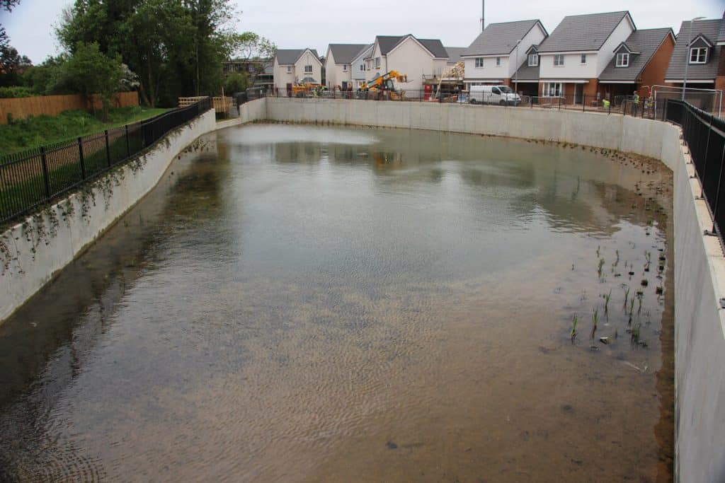 Turtle Productions new epdm attenuation lagoon Enfield