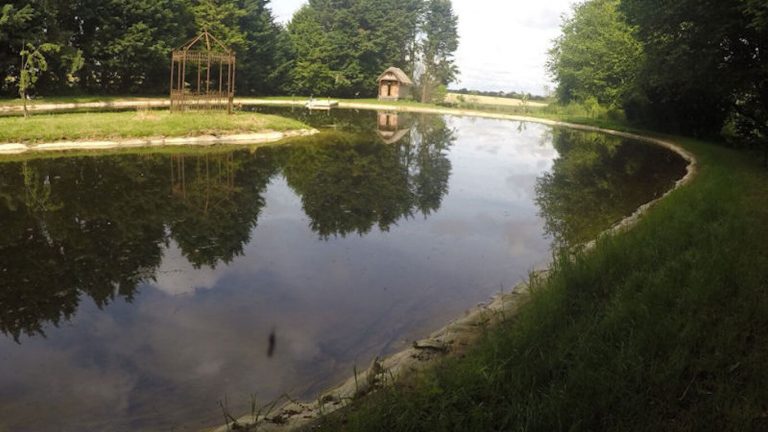 New epdm lined swimming lake near Bath by Turtle Productions
