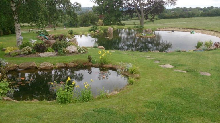 New build swimming lake in staffordshire by Turtle Productions using epdm membrane