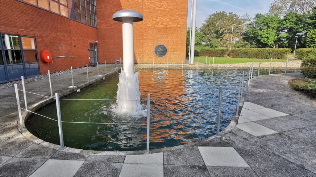 Turtle Productions contracted reline failed plastic fire lagoon bespoke epdm solution Abingdon, Oxfordshire