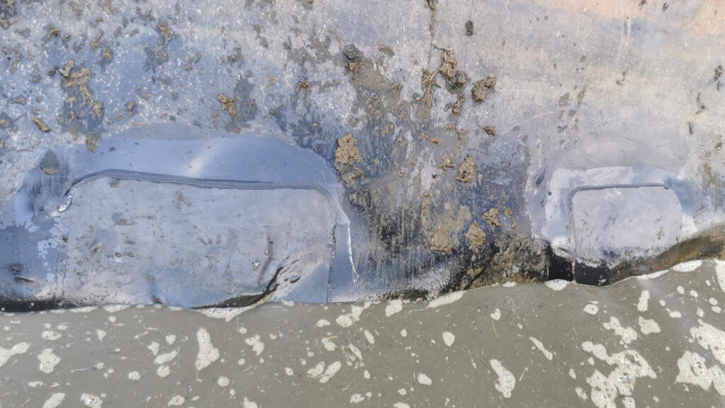 Turtle Productions Farm HDPE failure repair with EPDM slurry leak Environment Agency repair