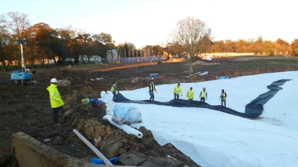 Turtle Productions epdm attenuation lagoon liner installation consultancy service