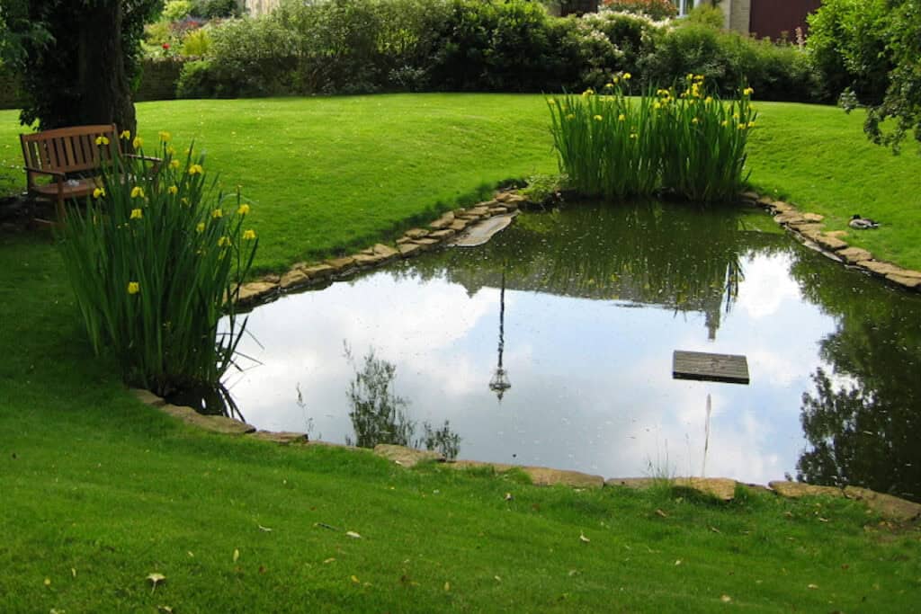 Cirencester village pond reline by Turtle Productions