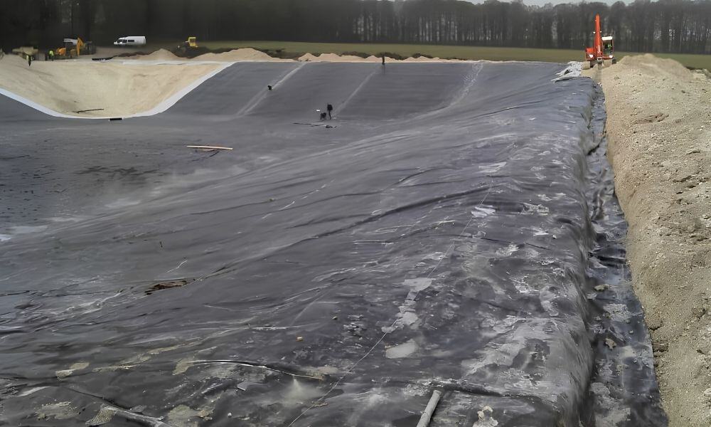 Firestone GeoGard EPDM liner installed in a commercial irrigation reservoir